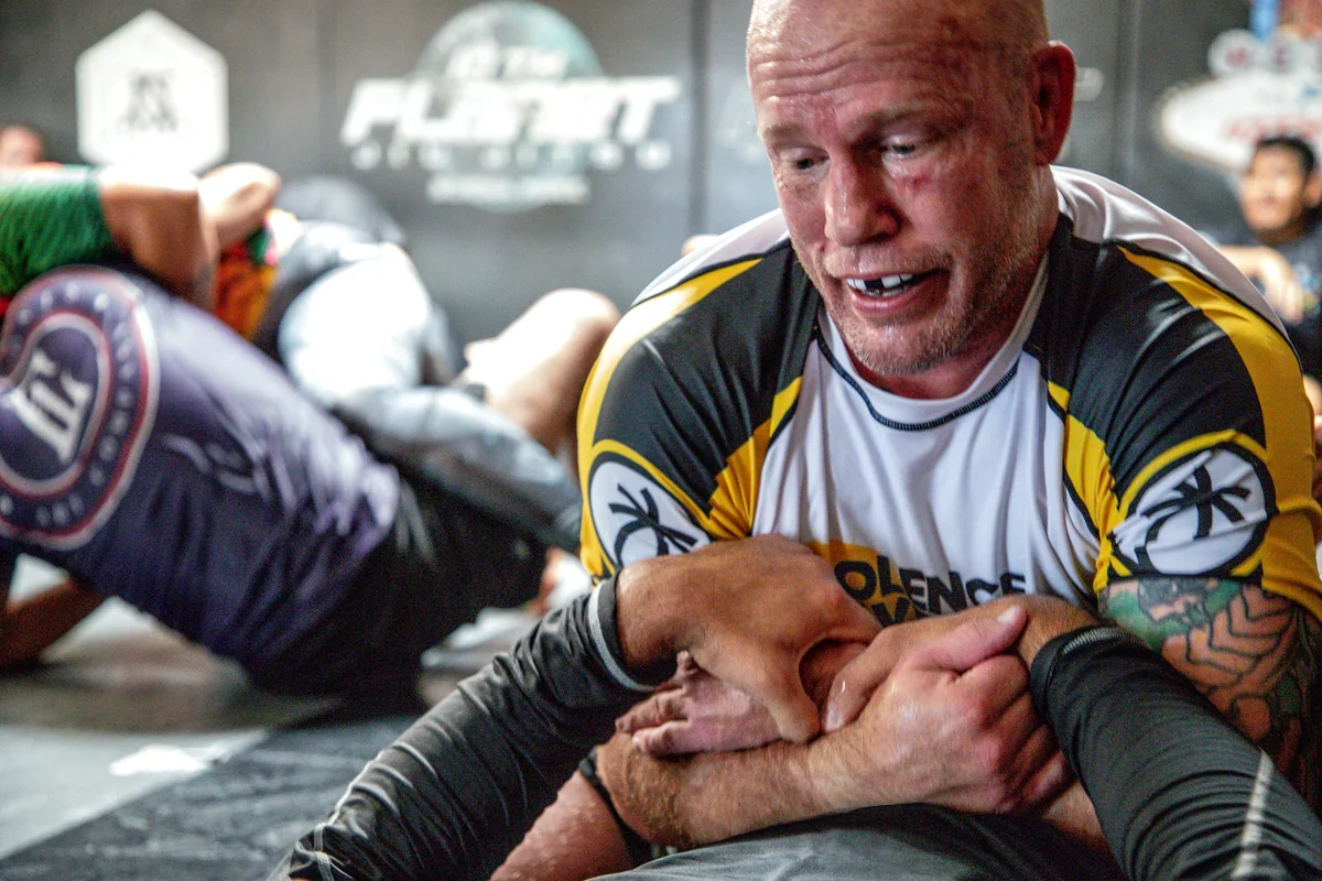 Martial arts sparring at 10th Planet Jiu Jitsu Orange
