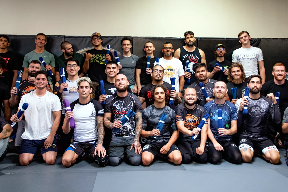 The martial arts team at 10th Planet Jiu Jitsu Orange